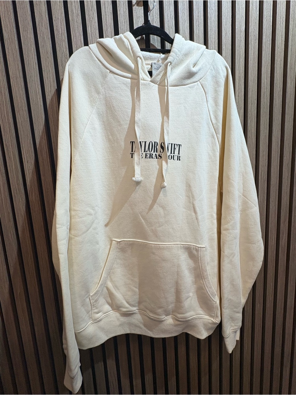 Taylor Swift Cream Hoodie with Minimal Logo